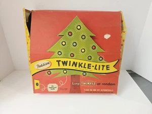 Vintage Christmas lights Twinkle Lite w/ box working - Picture 1 of 4