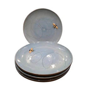 4er Set Pottery Barn Blau Hummel Salat Mittagessen Teller 8 1/4" - Bild 1 von 15