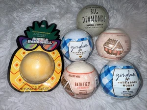 LOT Of 6 Bath & Body Works Bath Fizzy Bomb Full Size and Onyx Bubble Bombshell - Picture 1 of 19