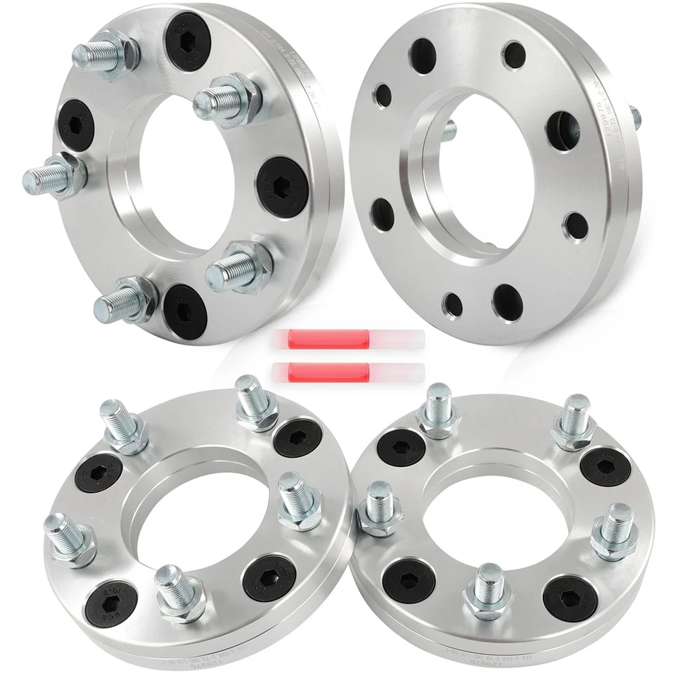 4x 4x114.3 1" Conversion Wheel Adapters to 5x114.3 For Kia Optima 01-13 1/2"x20 - Image 1 of 4