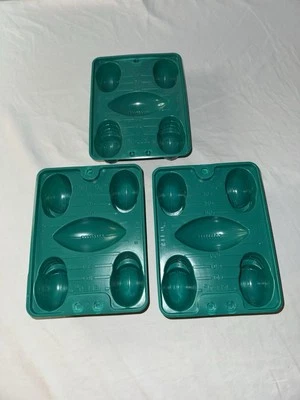 Set Of 3 Green Jello Jigglers Football Helmet Molds NFL For Super Bowl Jell-O - Image 1 of 4