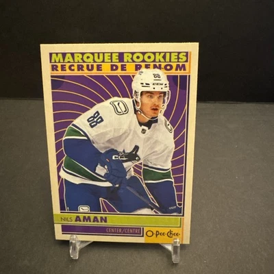 2022-23 O-Pee-Chee MARQUEE ROOKIES Hockey #584 Nils Aman EX/NM - Image 1 of 2