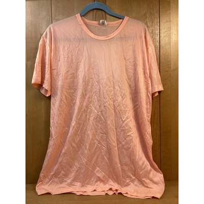 Camisa De Colección Nylon Towncraft JC Penney Talla XL 46-48 Melocotón Dormir Para Hombre’s  Foto 1 de 4