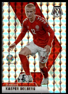 2021 Panini Mosaic UEFA EURO Silver Kasper Dolberg #39 Denmark - Image 1 of 2