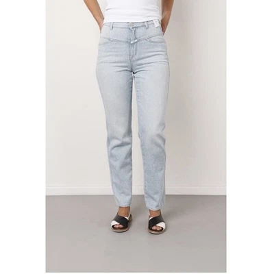 Pantalones de mezclilla rectos BNWTS CERRADOS X-Pose 26 calce relajado cintura alta azul claro C91358 Foto 1 de 4