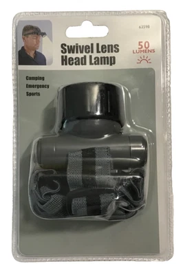 Harbor Freight Swivel Lens LED Headlamp 50 Lumens w/ Adjustable Headband NEW - Image 1 of 4