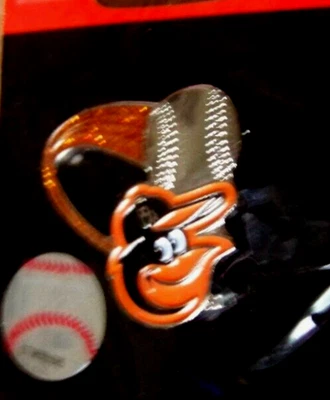 2013 Baltimore Orioles soaring ball glitter trail lapel pin MLB - Image 1 of 4