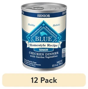BLUE BUFFALO homestyle recipe senior wet dog chicken 12.5 food oz pack dinner 12 - Picture 1 of 11