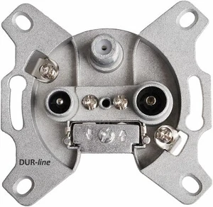 DUR-line SAT/BK Antennen-Steckdose 3-Loch | Einzeldose, Unicable-tauglich, 2dB - Bild 1 von 4