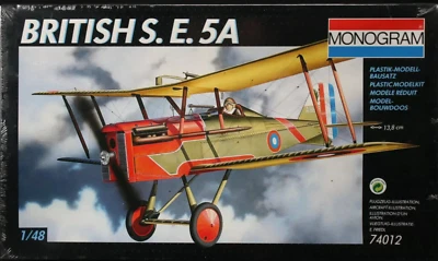 MONOGRAM 1:48 KIT AEREO BRITISH S. E. 5A  +EXTRA DECALS EDUARD   74012 - Immagine 1 di 2