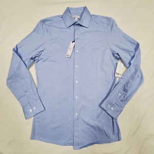 S- 14-14.5 BAR III Slim Fit Light Blue Stretch Untucked Fit Dress Shirt 36" $65 - Picture 1 of 10