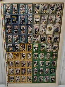 Notre Dame 1993 Fußballkarten-Set #1793/1993 UNGESCHNITTENES BLATT EXELLENT - Bild 1 von 17