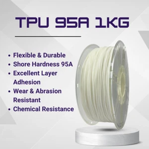 1KG TPU 3D Printer Filament 1.75mm, 95A TPU for High Speed 3D Printer,Black - Picture 1 of 7