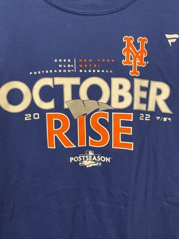 New York Mets October baseball 2022 playoffs Fanatics men’s blue shirt XL NWT Cover