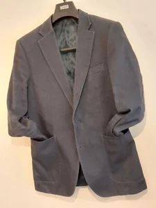 Hawes And Curtis Mens Navy Cotton Jacket With Patch Pockets Chest 36",Used Minor - Picture 1 of 7