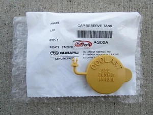 FITS: 05 - 19 SUBARU OUTBACK RADIATOR COOLANT RESERVOIR TANK CAP OEM BRAND NEW - Picture 1 of 3