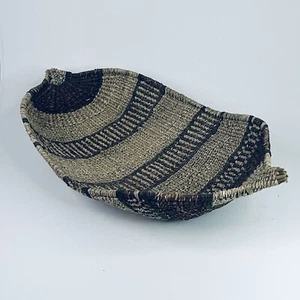 Vtg Ethiopian Handmade Gambela Basket African Woven Seed Bread Basket 17” X 10” - Picture 1 of 11