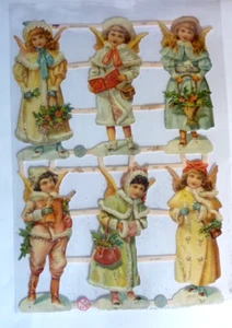 + BRILLANTES VICTORIANOS OBLATOS Navidad Ángel Nº 7347 BRILLO Plata - Imagen 1 de 2