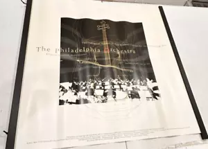 2001 The Philadelphia Orchestra Inaugural Season Kimmel Center Poster 26" x 26" - Picture 1 of 11