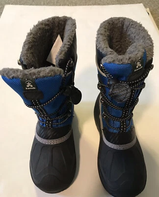 Kamik Botas de Nieve Niños Talla 10 Azul y Negro Foto 1 de 4