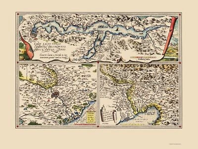 Historic Map - Como Region Italy Upper Adriatic  - Ortelius 1609 - 23 x 30 - Image 1 of 4