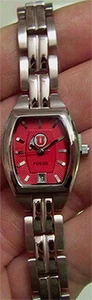 Utah Utes Fossil Watch Womens Three Hand Date Wristwatch Li3075 - Picture 1 of 3
