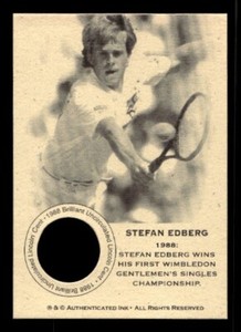 #TN0152 STEFAN EDBERG 1988 Penny Collector Tennis Coin Card
