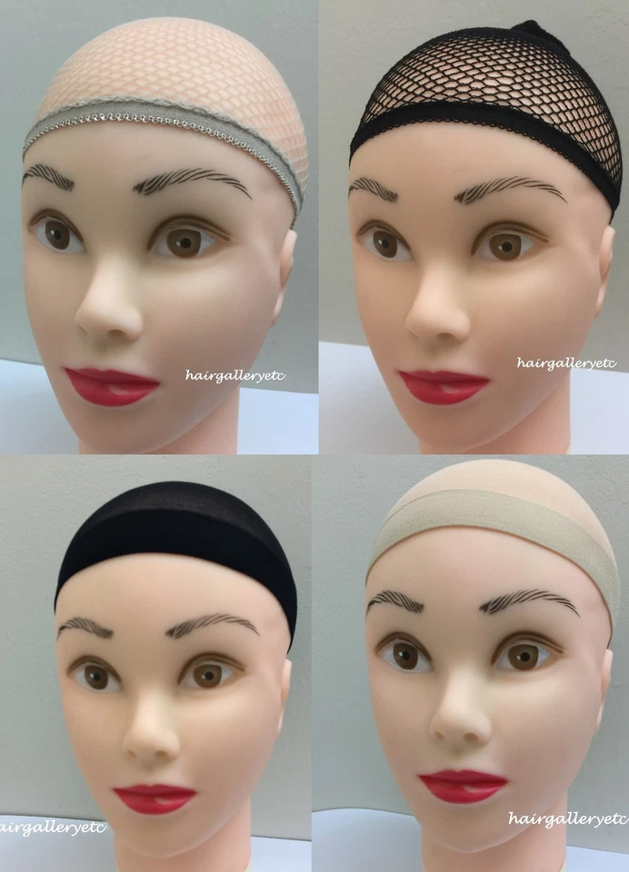 6 piezas Peluca Malla Gorra Peluca Gorra Medias Neutro Negro Calidad Nylon Elástico EE. UU. Foto 1 de 1