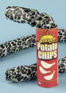 Lata de patata frita serpiente puede salir lata sorpresa mordaza regalo - Imagen 1 de 1