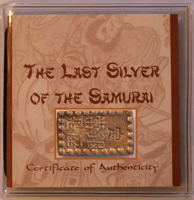 Last Silver of the Samurai Ishu-Gin 1853 - 1865 1.9 grams bar 9 x 15 mm # 2 - Image 1 of 4