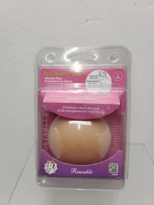 Braza Copricapezzoli Donna in Silicone Senza Adesivo, Diametro 3", 1 Paio Riutilizzabile - Foto 1 di 2