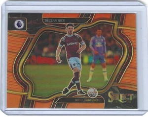 2022-23 SELECT EPL DECLAN RICE FIELD LEVEL ORANGE PRIZM #234 Ser #63/75 - Picture 1 of 2
