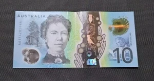 RARE UNUSUAL AA1 NUMBER 2017 AUSTRALIAN $10 Note AA174285444 - Picture 1 of 4