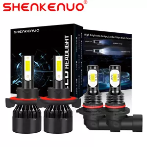 Faros LED HI / LO Beams + luces antiniebla Combo para For 2004-2014 Ford F 150 - Picture 1 of 11