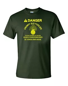 The Royal Regiment Of Fusiliers T-Shirt Grumpy Old Fusilier British Army T-Shirt - Picture 1 of 8