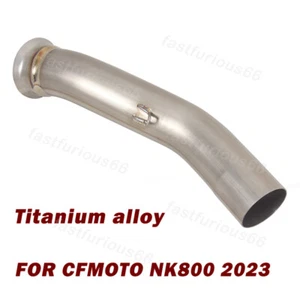 Slip on For CF-Moto NK800 2023 Mid Exhaust Link Pipe Tube Connect 51MM Muffler - Picture 1 of 7