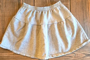 J Crew Crewcuts Girls Mini Skirt 10 Gray Silver Sparkle Metallic Elastic Waist - Picture 1 of 3