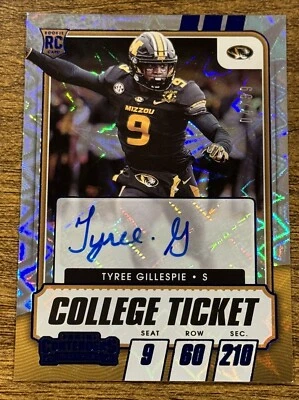 2021 Contenders Game Ticket Blue Explosion #246 Tyree Gillespie Rookie AUTO /39 - Image 1 of 2