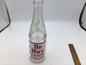 Vintage Dr. Nut 7oz Soda Bottle. USA Pop Cola Glass Clear V2 - Picture 1 of 6