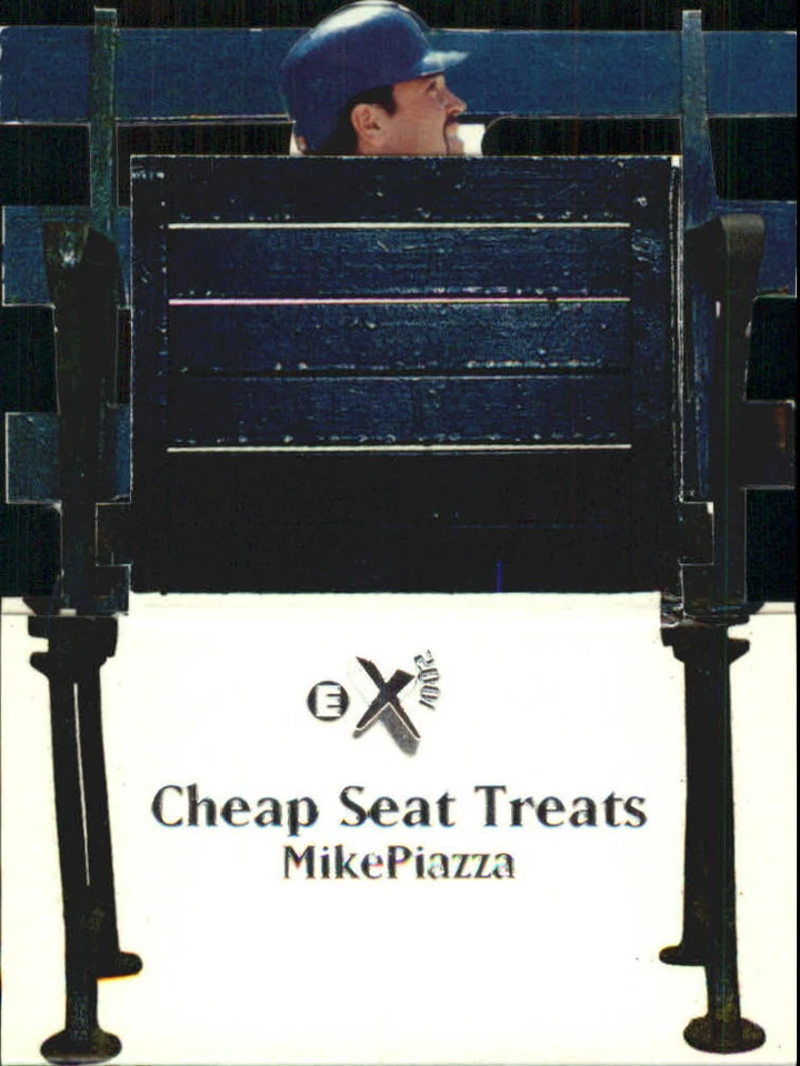 A9382- 1998 E-X2001 Cheap Seat Treats #7 Mike Piazza - NM-MT - Image 1 of 2