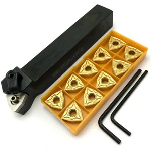 Soporte para herramienta de torneado externo de torno CNC MWLNR 2020K08 20 mm 3/4" + 10 piezas WNMG080408 - Imagen 1 de 5