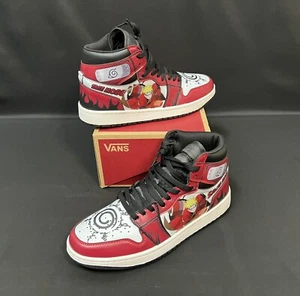 Custom J 1 Mid Style Naruto Sage Mode Sneakers M Sz 8.5 New w/Replacement Box - Picture 1 of 10