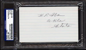 Henry Hank Iba Signed Autographed Index Card Oklahoma State Encapsulated PSA/DNA - Picture 1 of 2