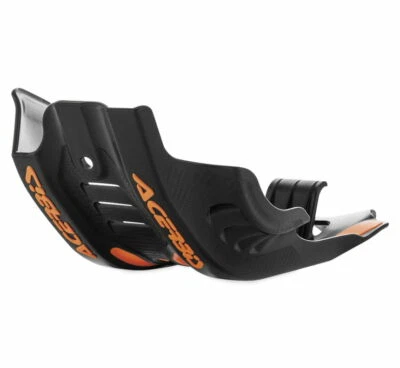 Acerbis Skid Plate Black Orange Plastic KTM XCF SXF 450 2016 2017 2018 NEW - Image 1 of 2