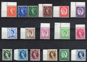 Großbritannien 1952-1954. Sg. 515-531 Queen Elizabeth II. Postfrisch, sehr schön - Bild 1 von 2