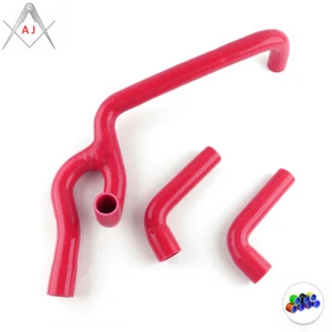 Red For Land Rover Freelander 1.8i Petrol Modified 1997-2006 Silicone Hoses Kit - Picture 1 of 3