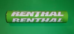 RENTHAL 10 INCH WHITE & GREEN 7/8 INCH HANDLEBAR PAD - Picture 1 of 1