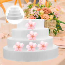4-Tier Foam Cake Set for Decorating and Display (15-30cm)