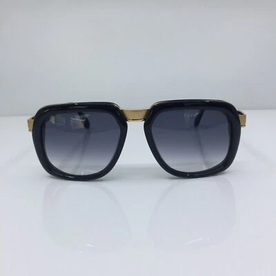 Nuevas gafas de sol Cazal 616 - M. 616 Col. 001 negras y doradas 56-20-140 mm hechas en Alemania Foto 1 de 4