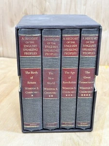 A History of the English Speaking Peoples Winston S. Churchill Box Set of 4 - Foto 1 di 18